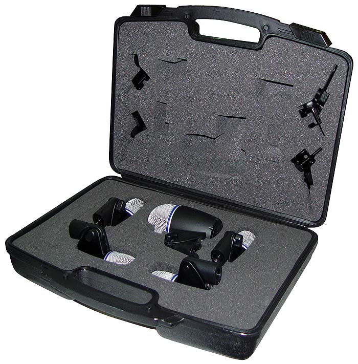 JTS 5 Piece Drum Microphone Set Instruments Mics